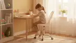 Ergonomie trifft Design: Der trendige Weiß-Rosa Kinder-Schreibtischstuhl für den optimalen Lernstart