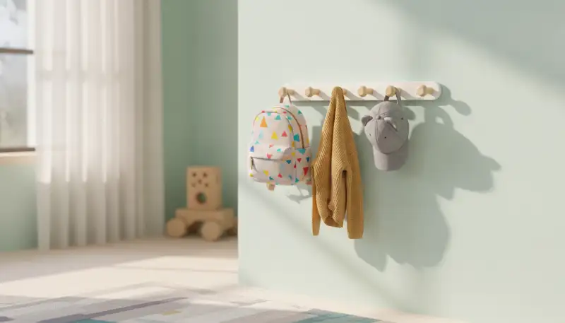 Clevere Wandgarderobe Kinderzimmer: Ordnung mit Stil
