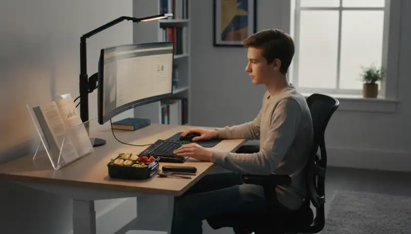 Gesund lernen: Ergonomischer Jugendschreibtisch