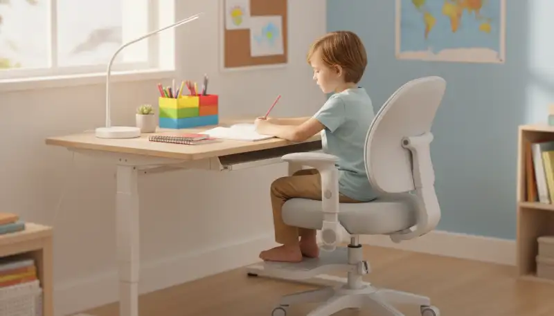 Gesund sitzen: Ergonomischer Schreibtischstuhl für Kinder