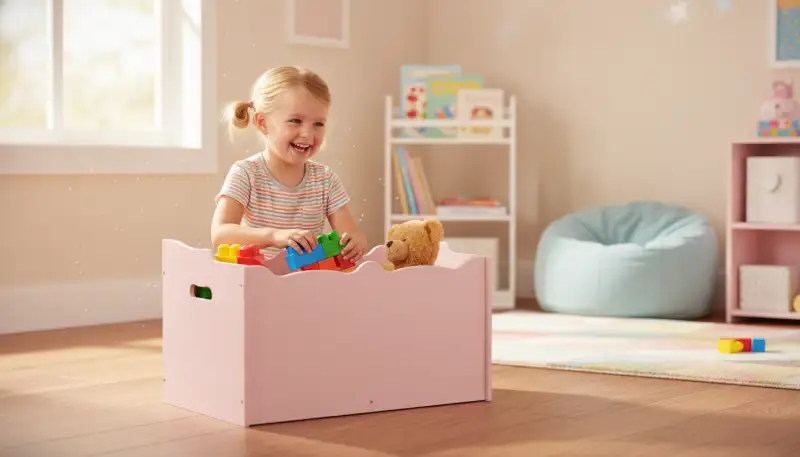 Kinderspieltruhe: Mehr Ordnung im Reich der Kleinen