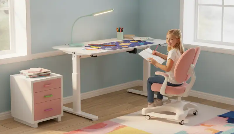 Mitwachsender Kinderschreibtisch: Ergonomie für Schulkinder
