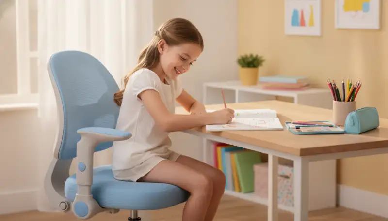 Mitwachsender Schreibtischstuhl: Ergonomie für Kinder
