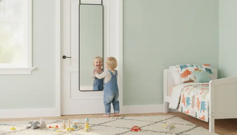Sichere Wandspiegel fürs Kinderzimmer