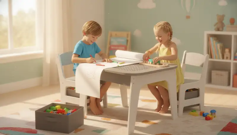 Spieltisch Kinderzimmer: Kreativität & Ordnung